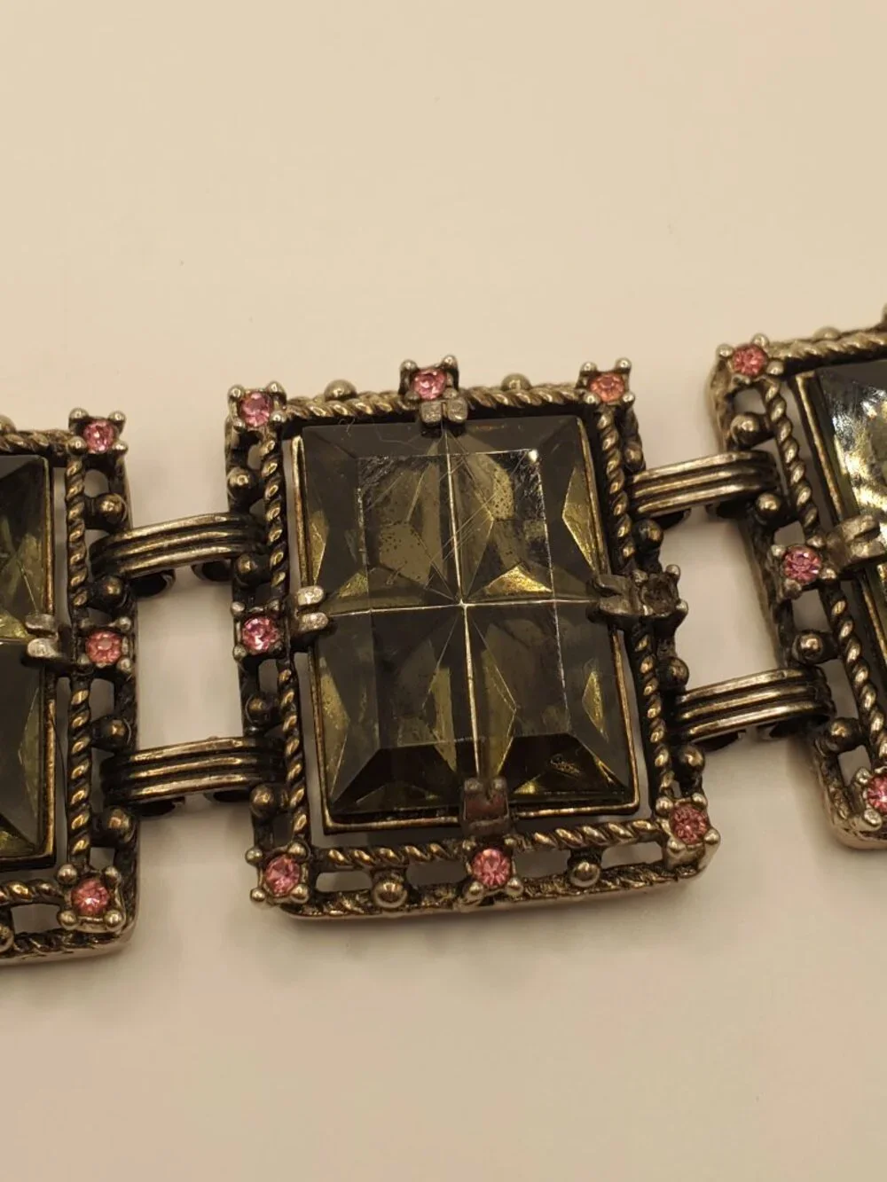 1 Silver -toned Bracelet, item # B-1200, wt. 78 grams.
